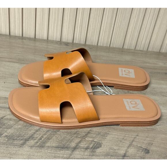 DV by Dolce Vita Women’s H-Band Slide Sandals Tan Size 7 - Picture 5 of 10
